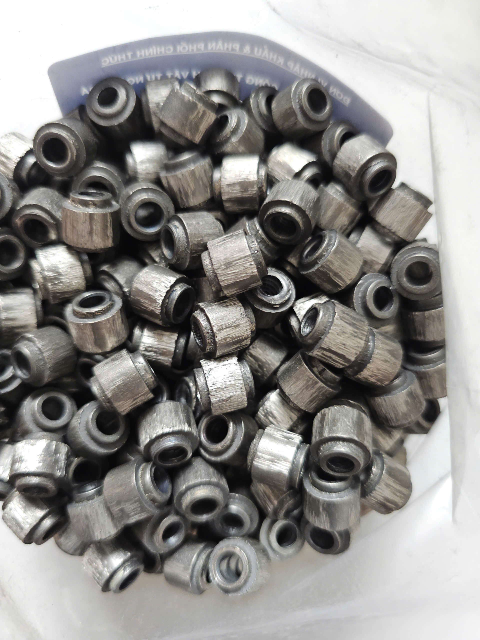 Hạt cắt đá marble trắng muối - Ảnh 4